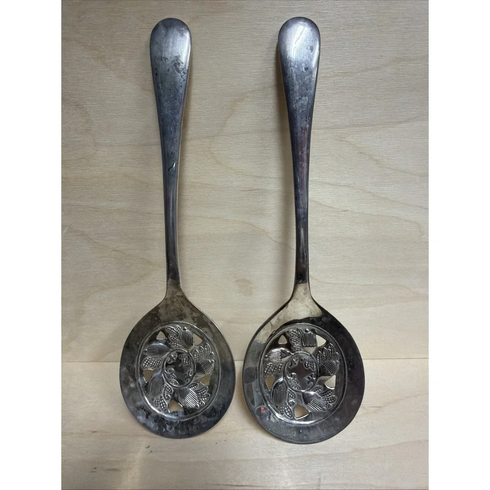 Godinger & Co. Silver Plate Tomato Or Berry Serving Spoon Set Of 2‎